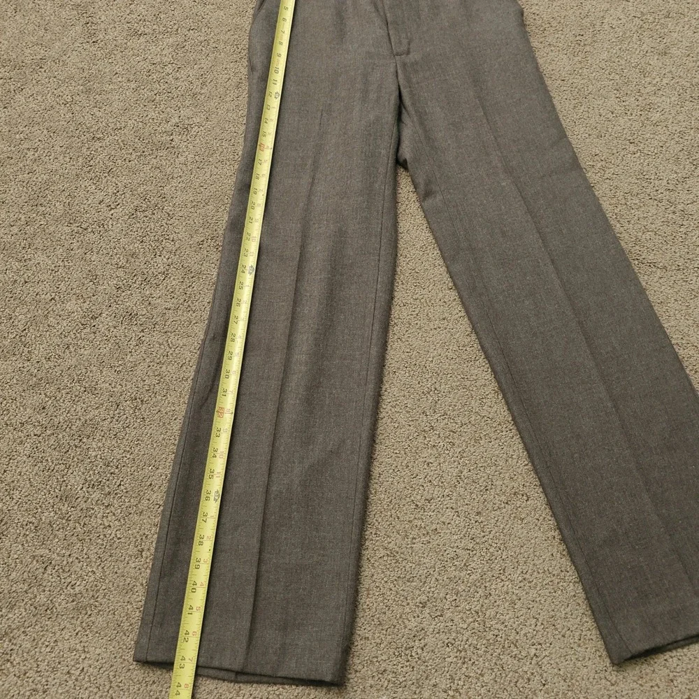 Vintage Angels Flight Tobias Kotzin Mens 32L Brown Dress Slacks Flat Front USA
